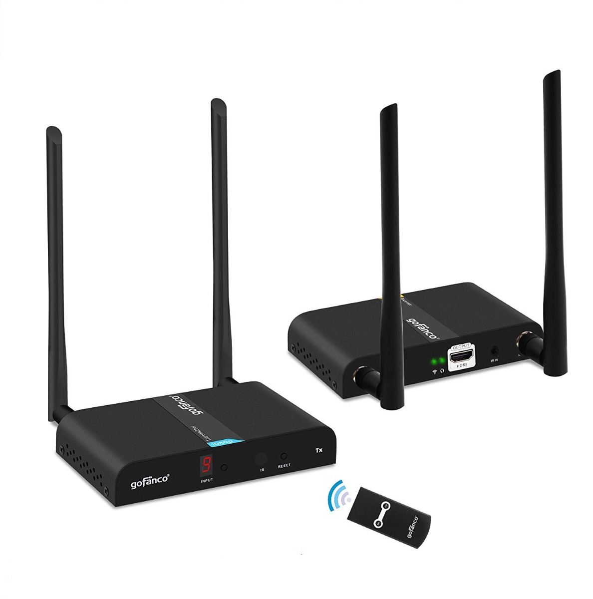 660ft gofanco Wireless HDMI Extender Kit 1080p HDwireless200 200m