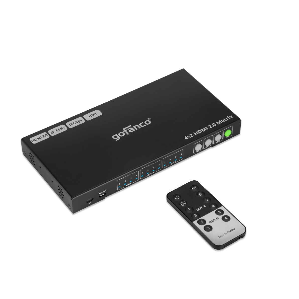 格安！！gofanco 4K 4x4 HDMIマトリックススプリッタ/スイッチ 格安！！gofanco 4K 4x4 HDMIマトリックススプリッタ/スイッチ