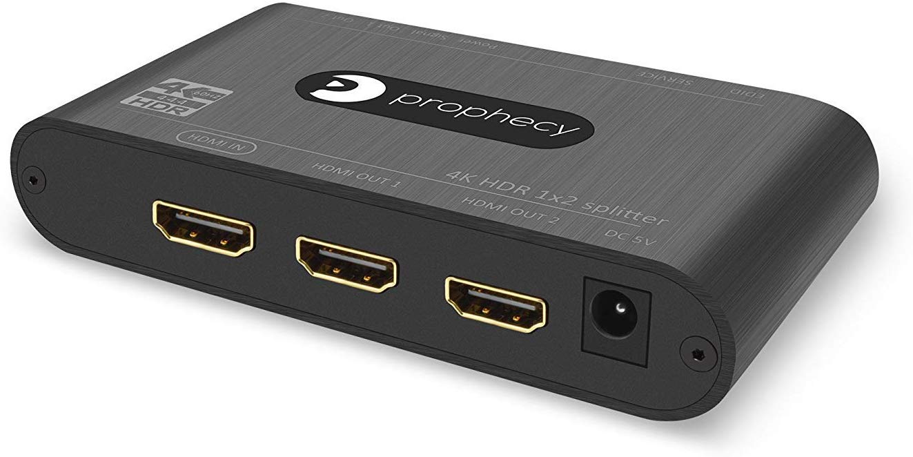Prophecy 4K-HDR 1x2 Splitter (PRO-HDRsplit2P)