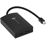 Mini DisplayPort to 2 x HDMI MST Adapter Splitter